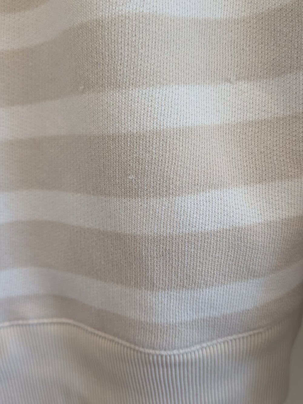 American Eagle Big Hug Henley Striped Sweatshirt Funnel Neck Collar - Picture 4 of 5